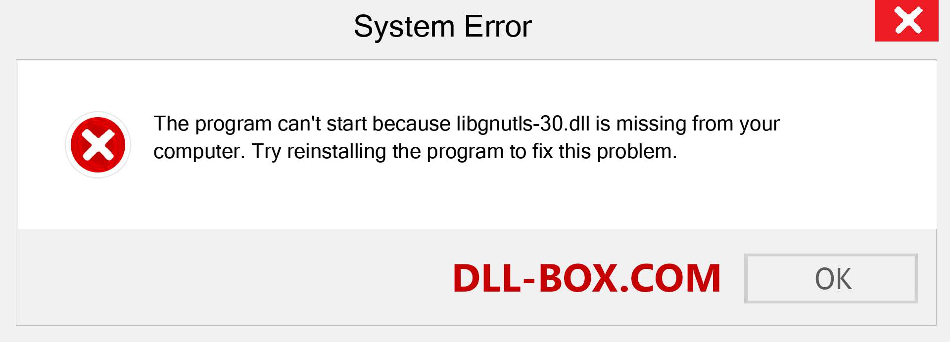  libgnutls-30.dll file is missing?. Download for Windows 7, 8, 10 - Fix  libgnutls-30 dll Missing Error on Windows, photos, images